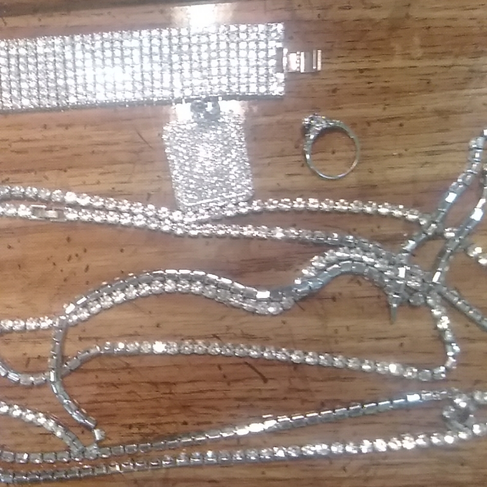 Tennis necklace charm braclet